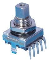 E33-VT622-M45T - ELMA - E33-VT622-M45T - Rotary Encoder, Mechanical, Incremental, 8 PPR, 16 Detents, Vertical, With Push Switch