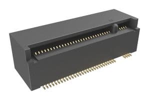 MDT670M01501 - AMPHENOL COMMUNICATIONS SOLUTIONS - MDT670M01501 - Card Edge Connector, Dual Side, 75 Contacts, Surface Mount, Right Angle