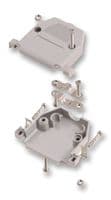 MHCCOV-15SCL-LG - MH CONNECTORS - MHCCOV-15SCL-LG - D Sub Backshell, Grey, MHCCOV-SC, DA, 180°, Plastic Body