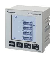 AKW92112 - PANASONIC - AKW92112 - Panel Meter, 85 VAC to 264 VAC, 50/60 Hz, Panel Mount, KW9M Series