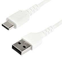 RUSB2AC2MW - STARTECH - RUSB2AC2MW - USB Cable, 2 m / 6.6 ft USB 2.0 to USB C Cable, White, Aramid Fiber, EMI Protection