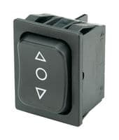 1839.1407 - MARQUARDT - 1839.1407 - Rocker Switch, Momentary, DPDT, Non Illuminated, Panel Mount, Black, 1830 Series