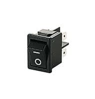 1858.1104 - MARQUARDT - 1858.1104 - Rocker Switch, On-Off, DPST, Non Illuminated, Panel Mount, Black, 1858 Series
