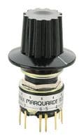 9037.0400 - MARQUARDT - 9037.0400 - Rotary Switch, 3 Position, 4 Pole, 30 °, 400 mA, 28 V, 9037 Series