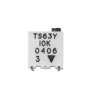 TS63Y502KR10 - VISHAY - TS63Y502KR10 - Trimmer, Multi Turn, Cermet, Top Adjust, 5 kohm, Surface Mount, 13 Turns