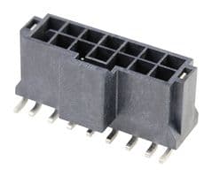 105429-1114 - MOLEX - 105429-1114 - Pin Header, Wire-to-Board, 2.5 mm, 2 Rows, 14 Contacts, Surface Mount Straight