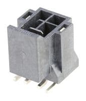 105429-1304 - MOLEX - 105429-1304 - Pin Header, Wire-to-Board, 2.5 mm, 2 Rows, 4 Contacts, Surface Mount Straight