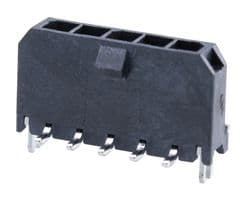43650-0523 - MOLEX - 43650-0523 - Pin Header, Wire-to-Board, 3 mm, 1 Rows, 5 Contacts, Surface Mount Straight