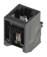 95009-2647 - MOLEX - 95009-2647 - Modular Connector, Modular Jack, 1 x 1 (Port), 6P4C, Cat3, Panel Mount, Through Hole Mount