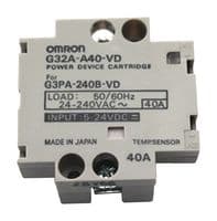 G32A-A40-VD DC5-24 - OMRON INDUSTRIAL AUTOMATION - G32A-A40-VD DC5-24 - Solid State Relay, 40 A, 240 VAC, DIN Rail