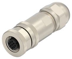 2358990-3. - AMP - TE CONNECTIVITY - 2358990-3. - Sensor Connector, PG7, M12, Female, 4 Positions, Crimp Socket - Contacts Not Supplied