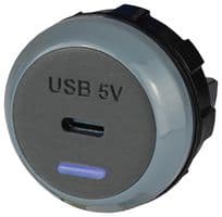 PVPRO-C - ALFATRONIX - PVPRO-C - USB Charger Receptacle, IP30, PVPro Series, 2.5 A, 24 V, 1 Port, USB Type C