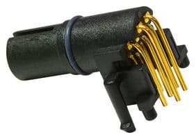 M12A-03PFFR-EE0001 - AMPHENOL LTW - M12A-03PFFR-EE0001 - Sensor Connector, M Series, M12, Female, 3 Positions, PCB Socket, Right Angle PCB Mount