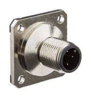 M12A-04PMMS-SS8E15 - AMPHENOL LTW - M12A-04PMMS-SS8E15 - Sensor Cable, A Coded, M12 Plug, Free End, 4 Positions, 150 mm, 5.9 ", M Series