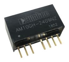 AM10G-2424NZ - AIMTEC - AM10G-2424NZ - Isolated Through Hole DC/DC Converter, ITE, SIP, 2:1, 10 W, 1 Output, 24 V