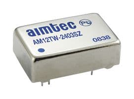 AM12TW-4812DZ - AIMTEC - AM12TW-4812DZ - Isolated Through Hole DC/DC Converter, ITE, DIP, 4:1, 12 W, 2 Output, 12 V