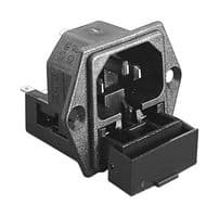 PF0030/28 - BULGIN / PARTNER STOCK - PF0030/28 - Un-Filtered IEC Power Entry Module, IEC C14, General Purpose, 10 A, 250 VAC, 2-Pole Fuse Holder
