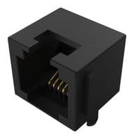 MJ3240-66-2 - GCT - MJ3240-66-2 - Modular Connector, Modular Jack, 1 x 1 (Port), 6P6C, Cat3, Through Hole Mount