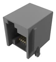 MJ3245-66-0 - GCT - MJ3245-66-0 - Modular Connector, Modular Jack, 1 x 1 (Port), 6P6C, Cat3, Through Hole Mount