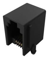 MJ3250-44-0 - GCT - MJ3250-44-0 - Modular Connector, Modular Jack, 1 x 1 (Port), 4P4C, Cat3, Through Hole Mount