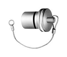 BRE.0K.200.NAS - LEMO - BRE.0K.200.NAS - Dust Cap / Cover, Blanking Cap with Lanyard, Lemo 0K-0E Series Fixed Receptacle Connectors