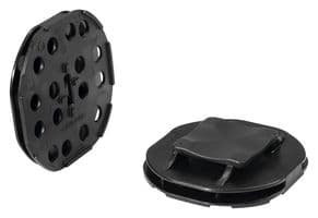 151-02575 PMB3-PA666V0-BK - HELLERMANNTYTON - 151-02575 PMB3-PA666V0-BK - Cable Tie Mount, Adhesive, Black, Nylon 6.6 (Polyamide 6.6), 22.6 mm, 22.6 mm
