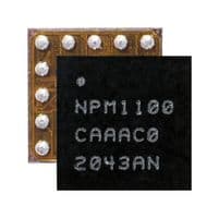 NPM1100-CAAA-E-R7 - NORDIC SEMICONDUCTOR - NPM1100-CAAA-E-R7 - Battery Charger, Single Cell of Li-Ion / Li-Pol Battery, 4.35 V input, 4.2 V/400 mA, WLCSP-25