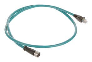 1201080010 - MOLEX - 1201080010 - Sensor Cable, M12, Micro-Change Receptacle, RJ45 Plug, 4 Positions, 1 m, 3.28 ft