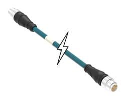 1300480095 - MOLEX - 1300480095 - Sensor Cable, M12, Micro-Change Plug, Micro-Change Plug, 4 Positions, 1 m, 3.28 ft