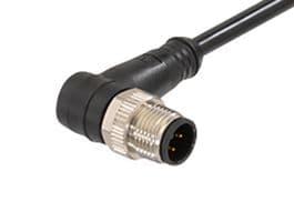 1200659531 - MOLEX - 1200659531 - Sensor Cable, M12, 90° Micro-Change Plug, Free End, 5 Positions, 2 m, 6.56 ft