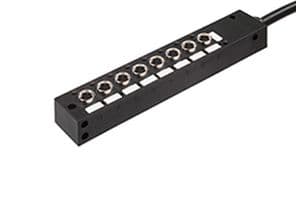 1202470006 - MOLEX - 1202470006 - Sensor Distribution Box, 5m Cable, M8 Connector - 3 Pole, 10 Ports, MPIS 120247 Series