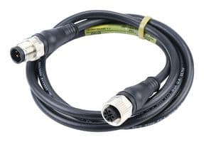 1200110019 - MOLEX - 1200110019 - Sensor Cable, M12, Micro-Change Plug, Free End, 4 Positions, 300 mm, 11.8 "