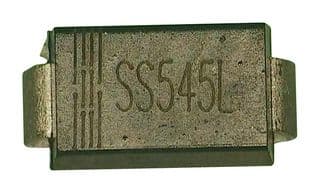 SS545L - MULTICOMP PRO - SS545L - Schottky Rectifier, 45 V, 5 A, Single, DO-214AC (SMA), 2 Pins, 480 mV