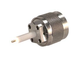 13_N-50-0-30/133_NE - HUBER+SUHNER - 13_N-50-0-30/133_NE - RF / Coaxial Connector, N Coaxial, Straight Flanged Plug, Solder, 50 ohm, Brass
