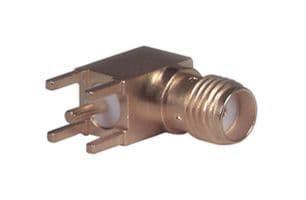 85_SMA-50-0-144/111_YE - HUBER+SUHNER - 85_SMA-50-0-144/111_YE - RF / Coaxial Connector, SMA Coaxial, Right Angle Jack, Through Hole Right Angle, 50 ohm