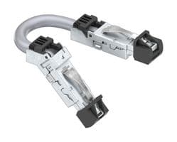 DRPC21B001940 - AMPHENOL COMMUNICATIONS SOLUTIONS - DRPC21B001940 - Ethernet Cable, Cat6a, 45° RJ45 Plug to RJ45 Plug, SFTP (Screened Foiled Twisted Pair), Grey, 2 m