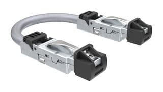 DRPC21A009940 - AMPHENOL COMMUNICATIONS SOLUTIONS - DRPC21A009940 - Ethernet Cable, Cat6a, RJ45 Plug to RJ45 Plug, SFTP (Screened Foiled Twisted Pair), Grey, 1 m