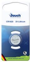 CR 1620 - JAUCH - CR 1620 - Battery, 3 V, CR1620, Lithium Manganese Dioxide, 75 mAh, Pressure Contact, 1