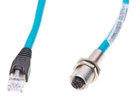 130054-0020 - MOLEX - 130054-0020 - Sensor Cable, M12, Ultra-Lock Plug, RJ45 Plug, 4 Positions, 500 mm, 19.7 "