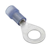 AI-50101N - MUELLER ELECTRIC - AI-50101N - Ring Tongue Terminal, 1/4", 14 AWG, Blue