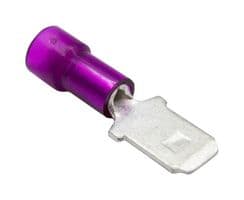 AI-50177N - MUELLER ELECTRIC - AI-50177N - Quick Disconnect Terminal, Male Quick Disconnect, 6.35mm x 0.81mm, 0.25" x 0.032", 22 AWG, 18 AWG