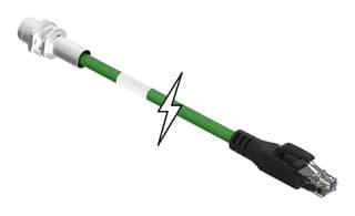 120108-0252 - MOLEX - 120108-0252 - Sensor Cable, M12, Ultra-Lock Receptacle, RJ45 Plug, 4 Positions, 1 m, 3.28 ft