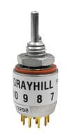 503265-1-03N - GRAYHILL - 503265-1-03N - Rotary Switch, 3 Position, 1 Pole, 36 °, 150 mA, 115 V, 50 Series