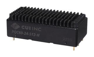 PQC60-24-S12-H - CUI - PQC60-24-S12-H - Isolated Through Hole DC/DC Converter, Heatsink, ITE, 4:1, 60 W, 1 Output, 12 V, 5 A