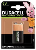 DC1604 P1 DU. - DURACELL - DC1604 P1 DU. - Rechargeable Battery, 8.4 V, Nickel Metal Hydride, 170 mAh, 9V, Snap Contact, 1