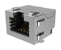 RJE3B1881401 - AMPHENOL COMMUNICATIONS SOLUTIONS - RJE3B1881401 - Modular Connector, RJ45 Jack, 1 x 1 (Port), 8P8C, Cat6, IP20, Surface Mount