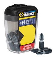 T4560 PH2D15 - CK TOOLS - T4560 PH2D15 - Drill Bit Set, 15Piece Pack, 25mm, Blue Steel PH2 Drill Bit