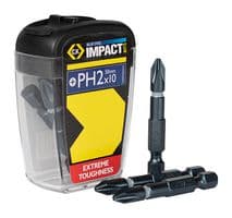 T4560 PH2LD10 - CK TOOLS - T4560 PH2LD10 - Drill Bit Set, 10Piece Pack, 50mm, Blue Steel PH2 Drill Bit