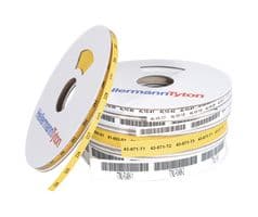 554-51400 TLFX95WH-PO-X-WH - HELLERMANNTYTON - 554-51400 TLFX95WH-PO-X-WH - Heat Shrink Boot, Straight, 0.37 ", 9.5 mm, White, 59.05 ft, 18 m