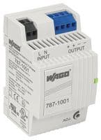787-1001 - WAGO - 787-1001 - AC/DC DIN Rail Power Supply (PSU), ITE & Laboratory Equipment, 1 Output, 24 W, 12 V, 2 A